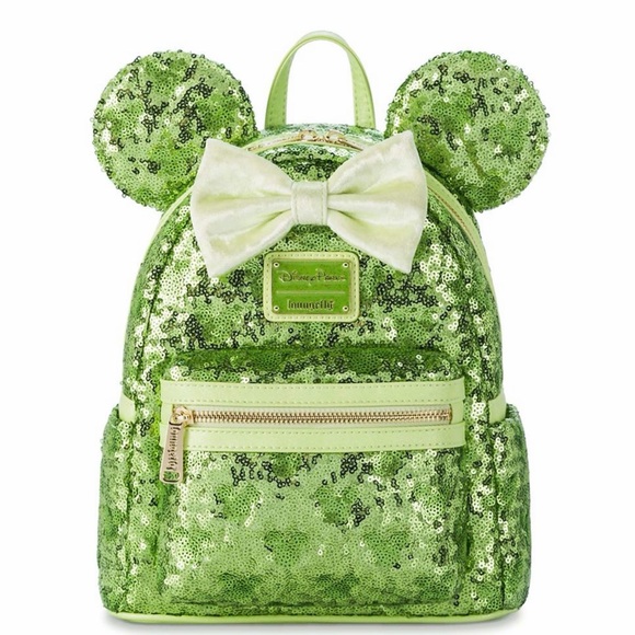 Loungefly Handbags - Loungefly Disney Parks Minnie ears TinkerBell Sequin Backpack New! PRICE FIRM